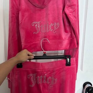 Hot pink Velour Juicy Couture Tracksuit